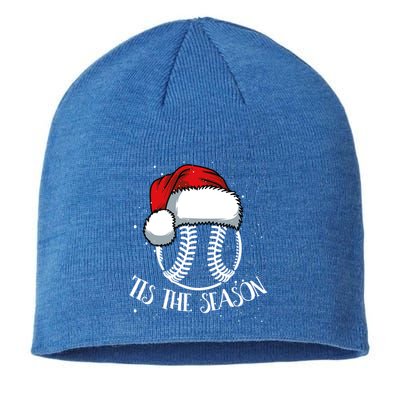Baseball Christmas Merry Xmas Santa Claus Pitcher Catcher Meaningful Gift Sustainable Beanie
