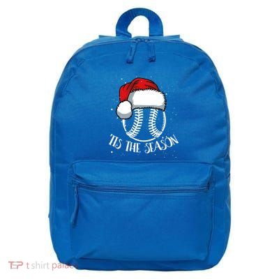 Baseball Christmas Merry Xmas Santa Claus Pitcher Catcher Meaningful Gift 16 in Basic Backpack