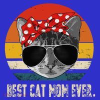 Best Cat Mom Ever Vintage Retro Cat Mommy Cat Mother Tall T-Shirt