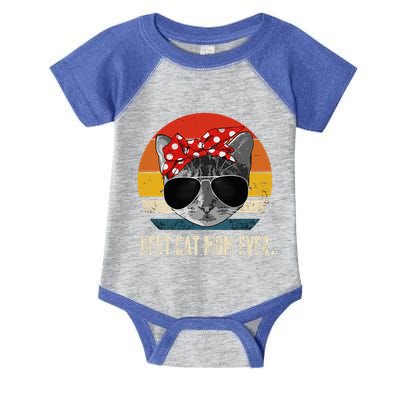 Best Cat Mom Ever Vintage Retro Cat Mommy Cat Mother Infant Baby Jersey Bodysuit
