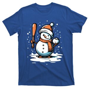 Baseball Christmas Merry Xmas Santa Claus Pitcher Catcher Gift T-Shirt