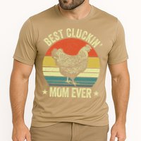 Best Cluckin Mom Ever, Retro Funny Clucking Chicken Farmer Cooling Performance Crew T-Shirt