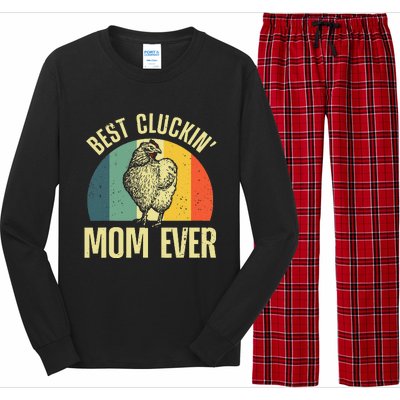 Best Chicken Mom For Cluckin Farm Chicken Lovers Long Sleeve Pajama Set