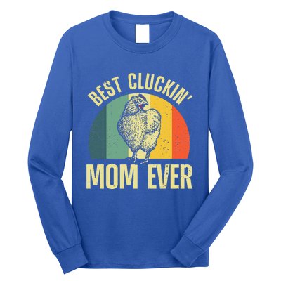 Best Chicken Mom For Cluckin Farm Chicken Lovers Long Sleeve Shirt