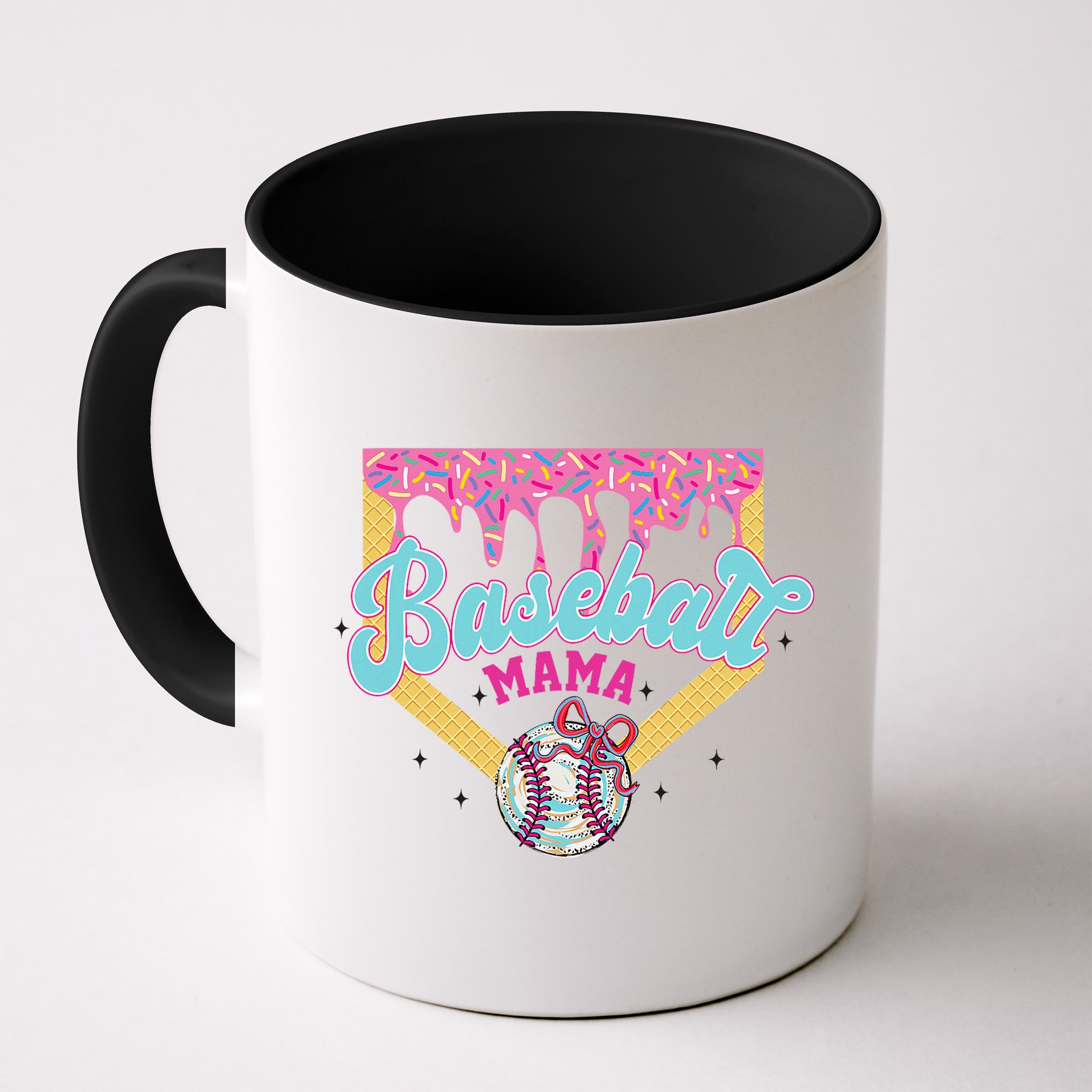Baseball Cute Mama Ice Cream Cute Baseball Mom Gift Mug