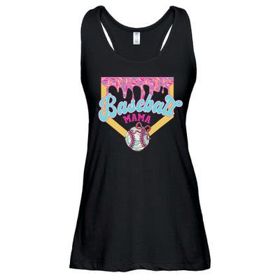 Baseball Cute Mama Ice Cream Cute Baseball Mom Gift Ladies Essential Flowy Tank