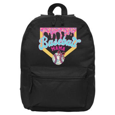 Baseball Cute Mama Ice Cream Cute Baseball Mom Gift 16 in Basic Backpack