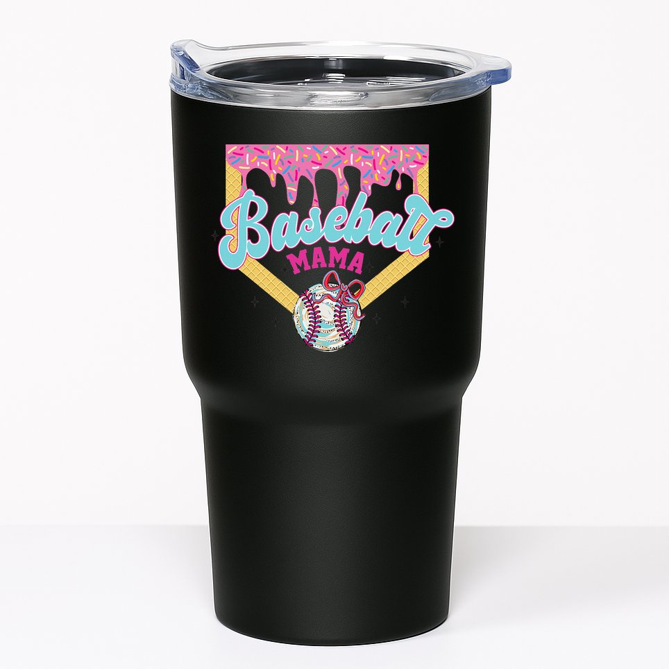 Baseball Cute Mama Ice Cream Cute Baseball Mom Gift Tumbler