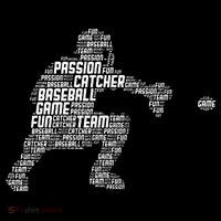 Baseball Catcher Men Kids Tall T-Shirt