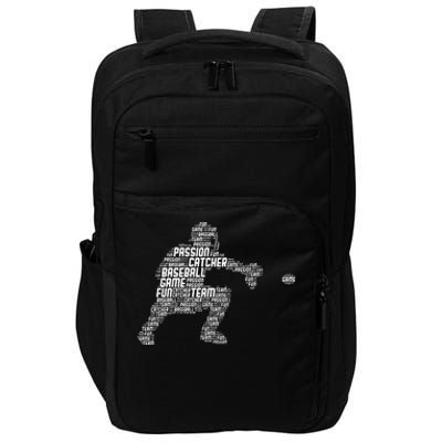 Baseball Catcher Men Kids Impact Tech Backpack