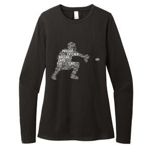 Baseball Catcher Men Kids Womens CVC Long Sleeve Shirt