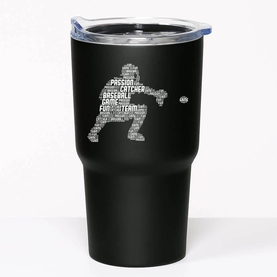 Baseball Catcher Men Kids Tumbler