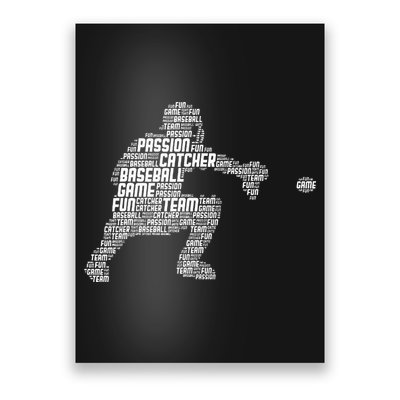 Baseball Catcher Men Kids Poster