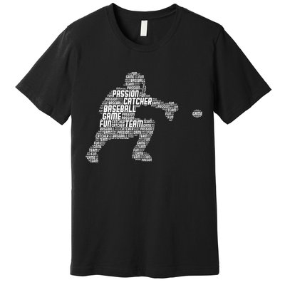 Baseball Catcher Men Kids Premium T-Shirt