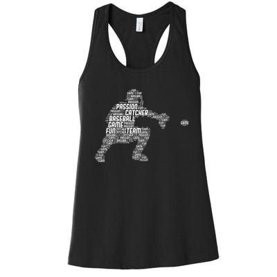 Baseball Catcher Men Kids Women's Racerback Tank