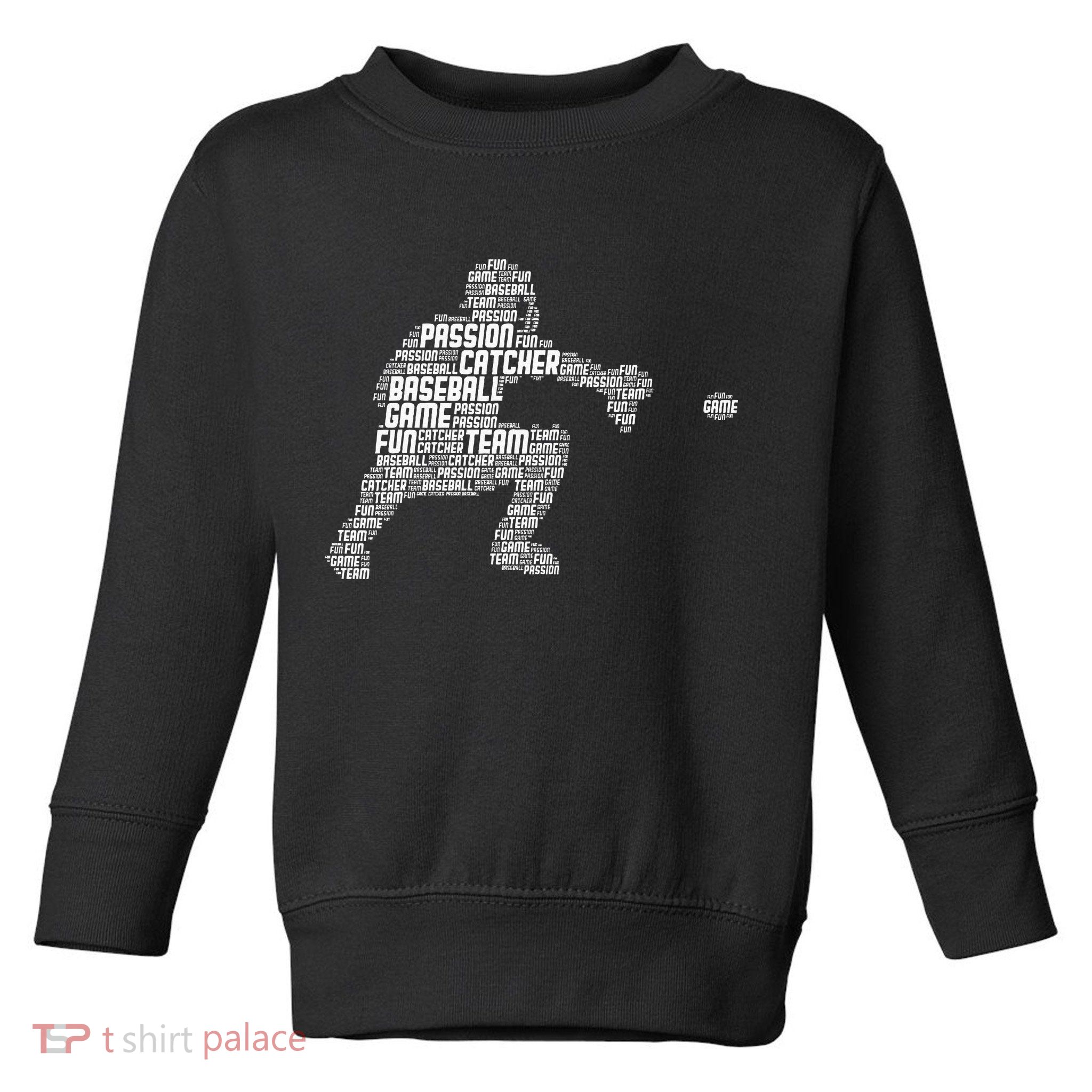 Baseball Catcher Men Kids Toddler Sweatshirt