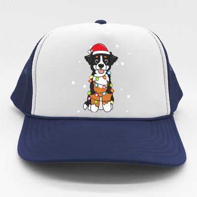 Bernedoodle Christmas Mom And Dad Dog Gift Meaningful Gift Trucker Hat