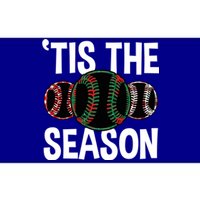 Baseball Christmas Merry Xmas Santa Claus Pitcher Catcher Gift Bumper Sticker