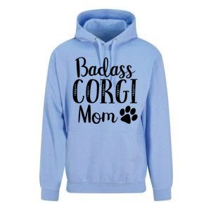 Badass Corgi Mom Mama Funny Dog Owners Gift Unisex Surf Hoodie