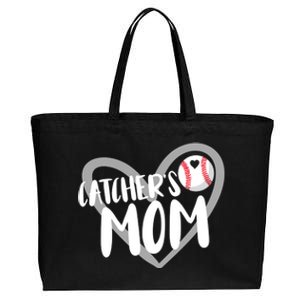 Baseball Catcher's Mom Cotton Canvas Jumbo Tote