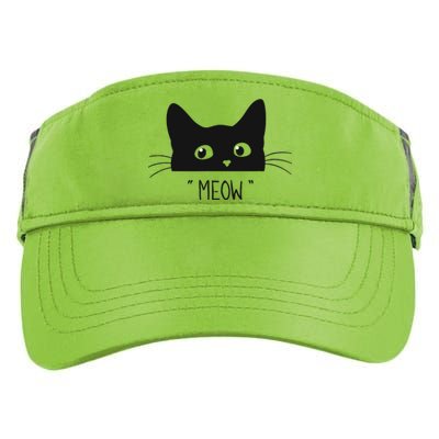 Black Cat Meow Cat Meow Kitty Funny Cats Kitty Adult Drive Performance Visor