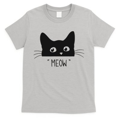 Black Cat Meow Cat Meow Kitty Funny Cats Kitty T-Shirt