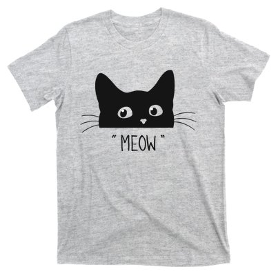 Black Cat Meow Cat Meow Kitty Funny Cats Kitty T-Shirt