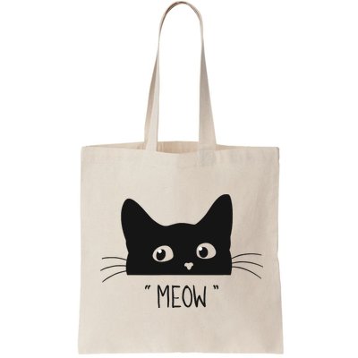 Black Cat Meow Cat Meow Kitty Funny Cats Kitty Bag