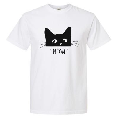 Black Cat Meow Cat Meow Kitty Funny Cats Kitty Garment-Dyed Heavyweight T-Shirt