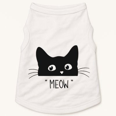 Black Cat Meow Cat Meow Kitty Funny Cats Kitty Doggie Tank