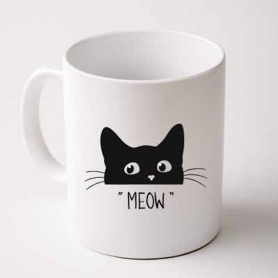 Black Cat Meow Cat Meow Kitty Funny Cats Kitty Mug