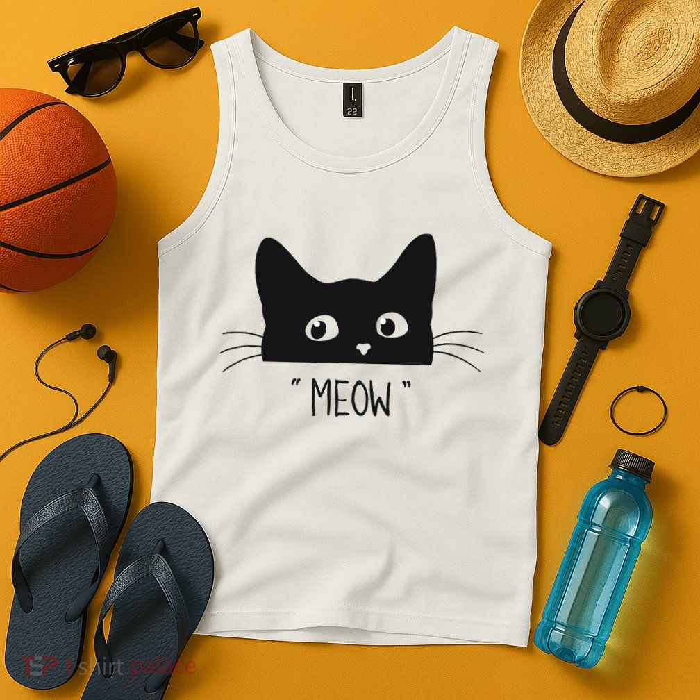 Black Cat Meow Cat Meow Kitty Funny Cats Kitty Tank Top