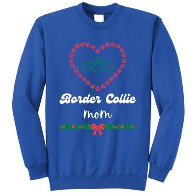 Border Collie Mom Christmas Holidays Xmas Cute Fur Mama Gift Sweatshirt