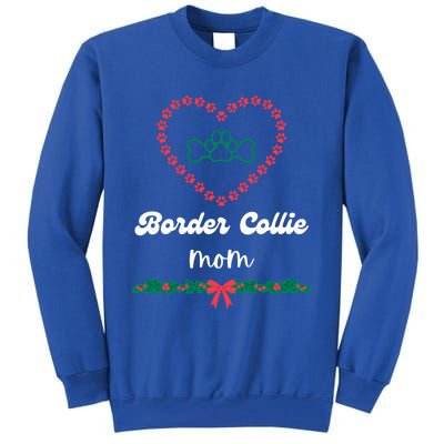 Border Collie Mom Christmas Holidays Xmas Cute Fur Mama Gift Tall Sweatshirt