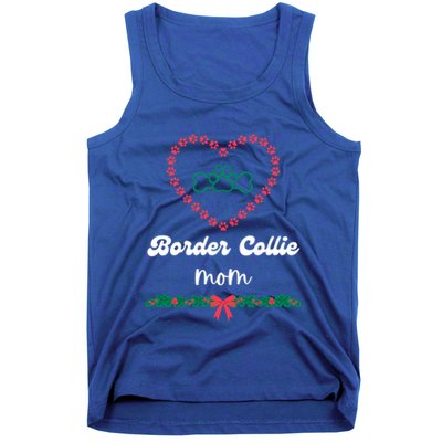 Border Collie Mom Christmas Holidays Xmas Cute Fur Mama Gift Tank Top