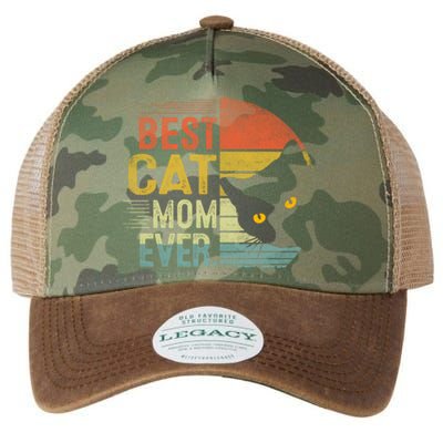 Best Cat Mom Ever Cute Mother's Day Cat Lovers Cat Mommy Great Gift Legacy Tie Dye Trucker Hat