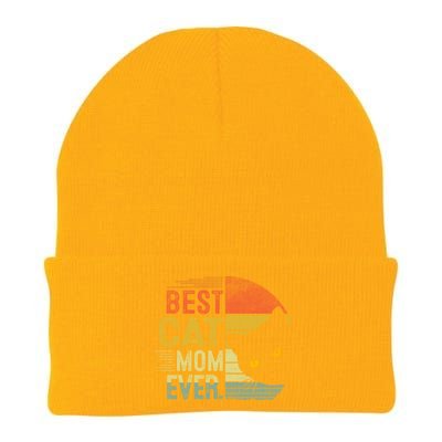 Best Cat Mom Ever Cute Mother's Day Cat Lovers Cat Mommy Great Gift Knit Cap Winter Beanie