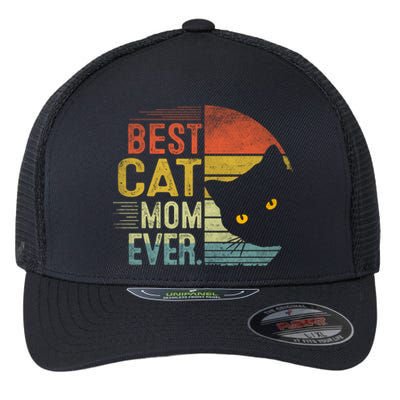 Best Cat Mom Ever Cute Mother's Day Cat Lovers Cat Mommy Great Gift Flexfit Unipanel Trucker Cap