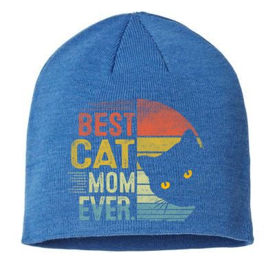 Best Cat Mom Ever Cute Mother's Day Cat Lovers Cat Mommy Great Gift Sustainable Beanie