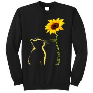 Best Cat Mom Ever Sunflower Mothers Day Gifts For Cat Lover Sweatshirt