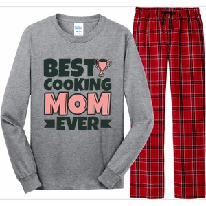 Best Cooking Mom Ever Mother Funny Great Gift Long Sleeve Pajama Set