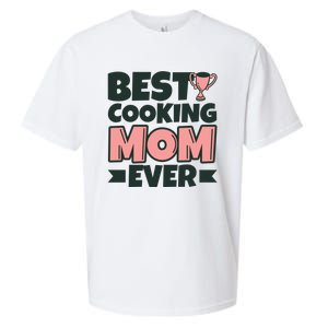 Best Cooking Mom Ever Mother Funny Great Gift Sueded Cloud Jersey T-Shirt