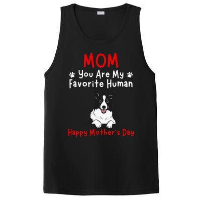 Border Collie Mom You Are My Favorite Human MotherS Day PosiCharge Competitor Tank