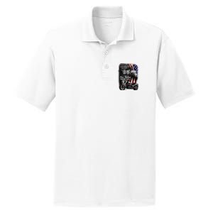 Biker Christian Motorcycles Lover One Nation Under God PosiCharge RacerMesh Polo