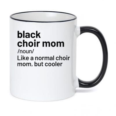 Black Choir Mom Definition 11oz Black Color Changing Mug