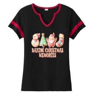 Baking Christmas Memories Cute Holiday Ladies Halftime Notch Neck Tee