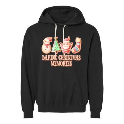 Baking Christmas Memories Cute Holiday Garment-Dyed Fleece Hoodie