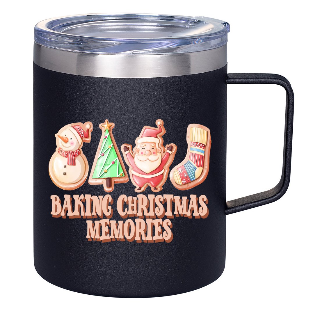 Baking Christmas Memories Cute Holiday 12oz Stainless Steel Coffee Mug