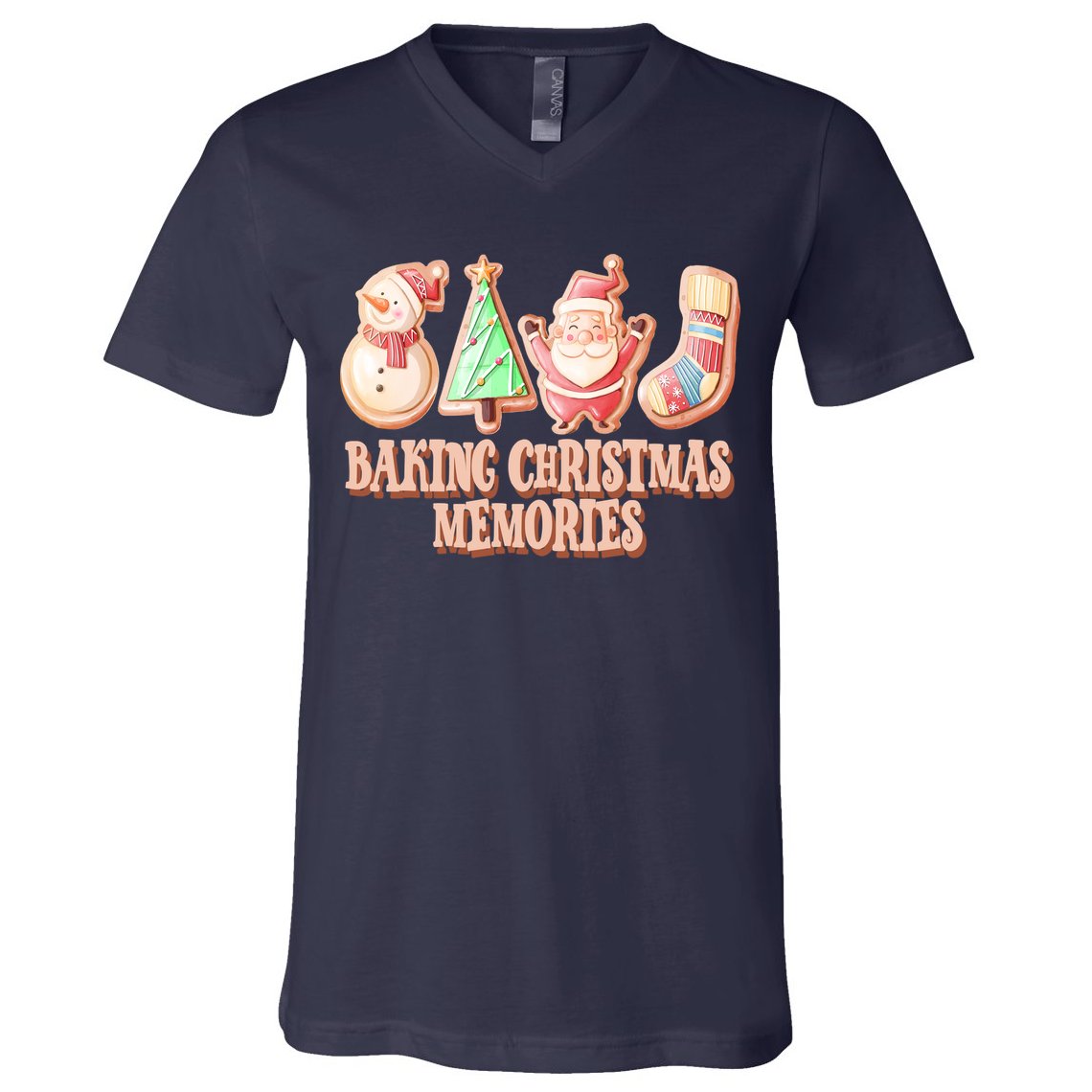 Baking Christmas Memories Cute Holiday V-Neck T-Shirt