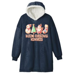 Baking Christmas Memories Cute Holiday Hooded Wearable Blanket